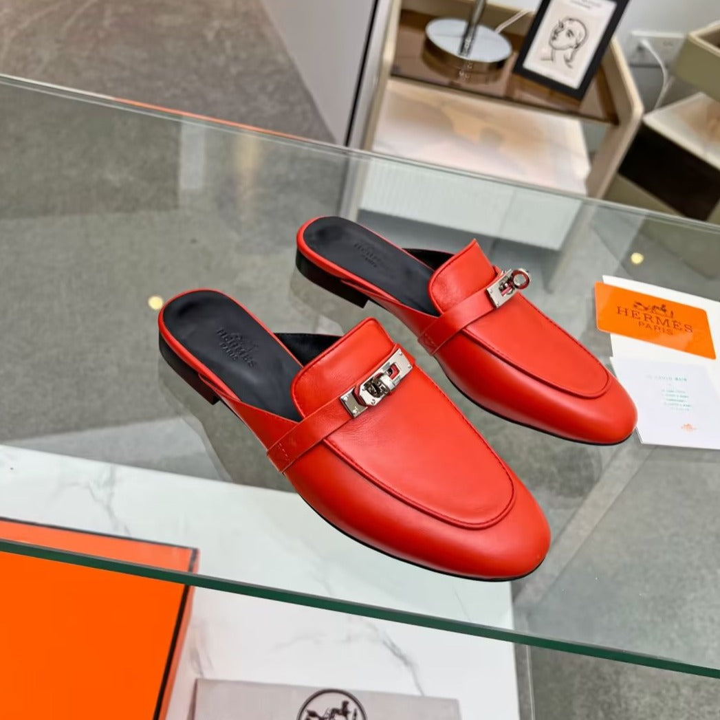 HERMES 0Z MULE CANDY LAMBSKIN