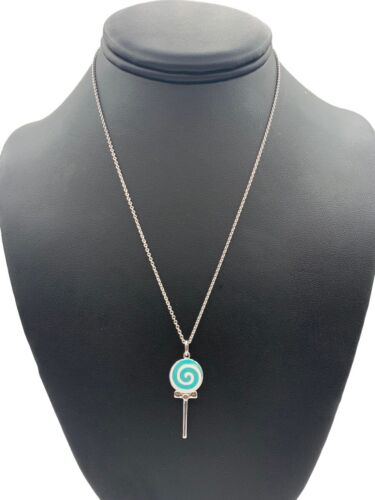 18K Tiffany Lollipop Charm Chain Necklace