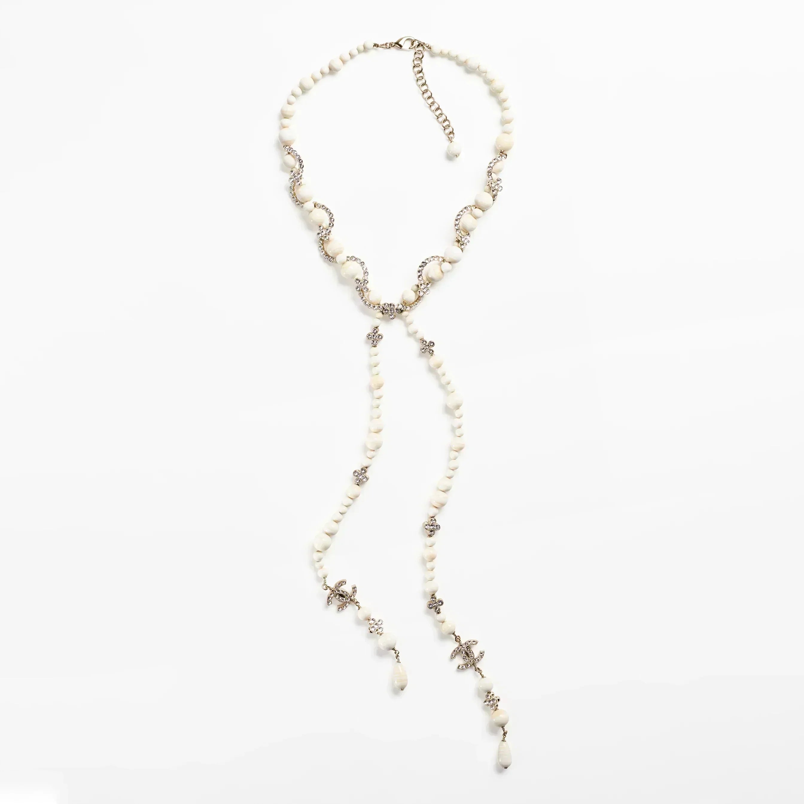 18K  Chanel Pearl Chain Necklace