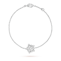 18K Lotus Openwork Pendant Bracelet