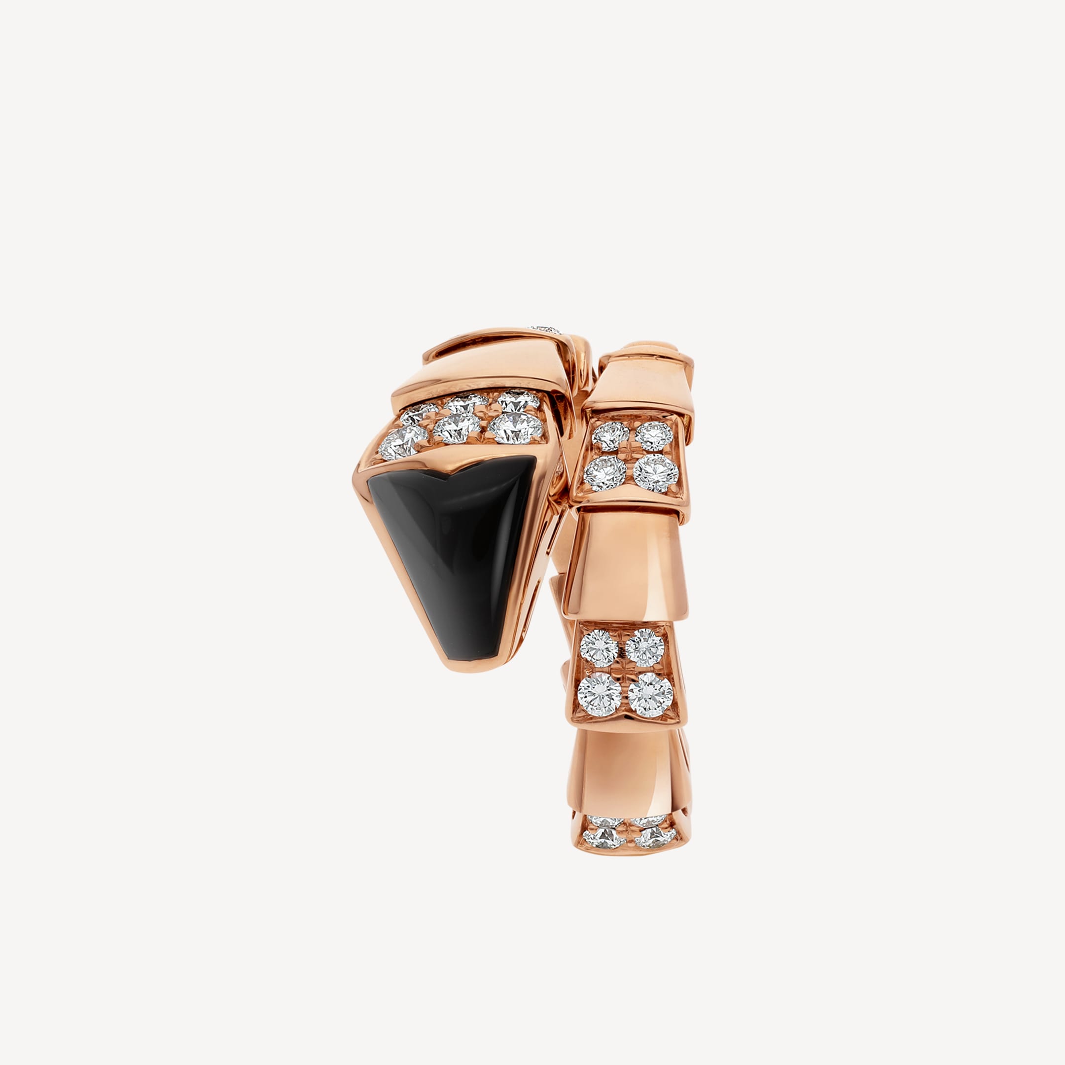 18K BVLGARI Serpenti Viper Black Ring
