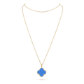 18K Magic Alhambra Agate Clover Necklace