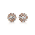 18K Tiffany Soleste Diamonds Rose Gold Earrings