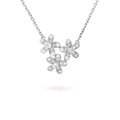 18K Three Flowers Socrate Necklace