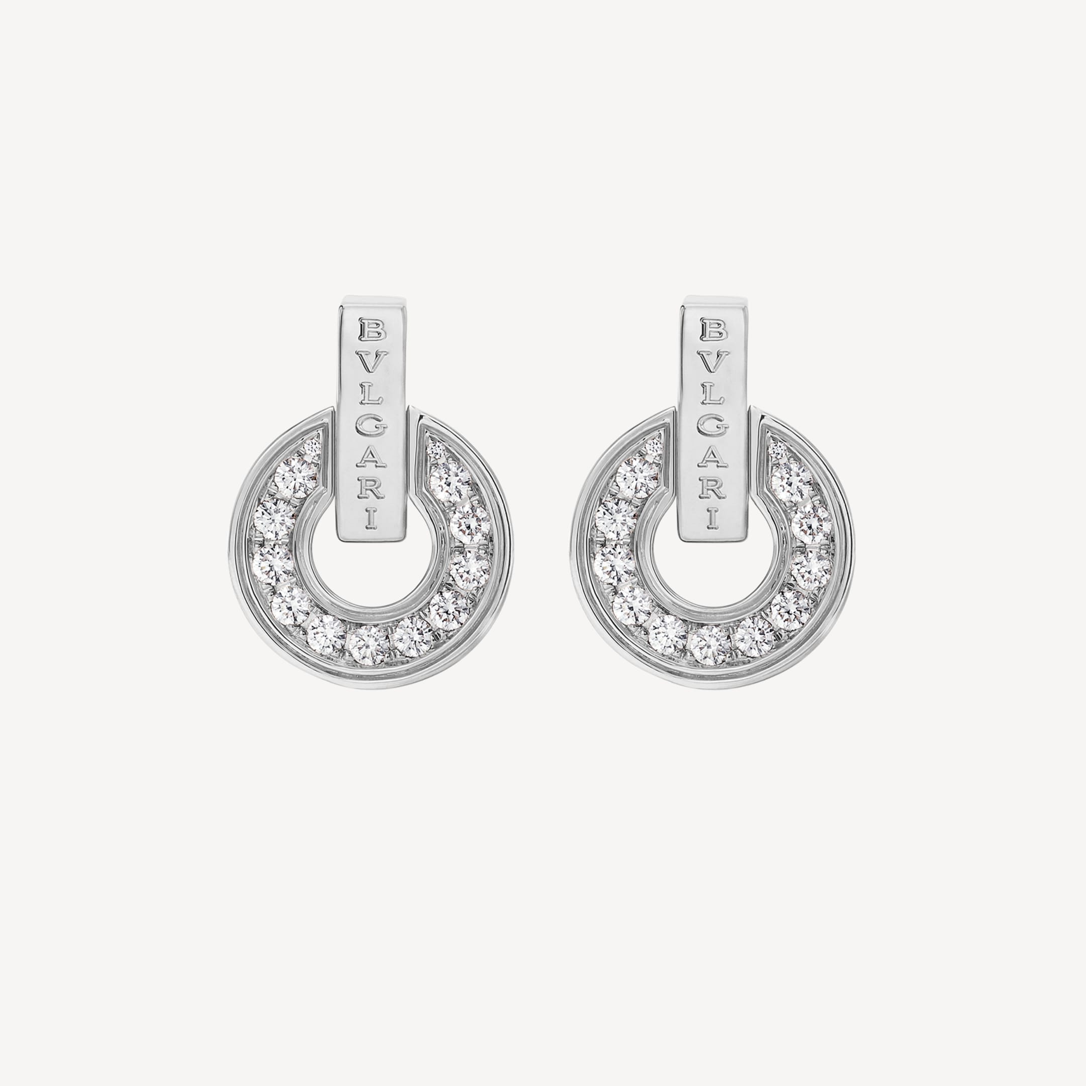 18K BVLGARI White Gold Earrings