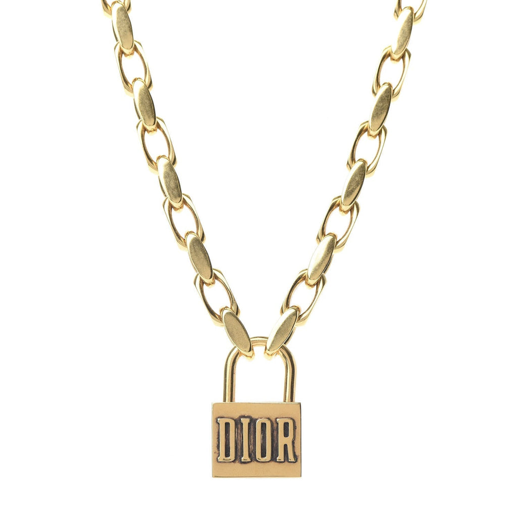 18K Dior Lucky Locket Choker Necklace