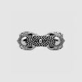 Double Gucci Tiger Head Ring