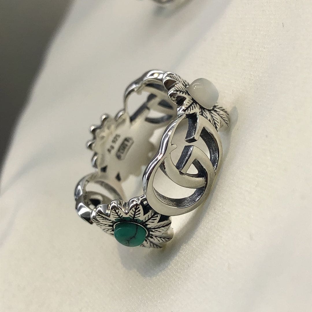 Double Gucci Flowers Ring