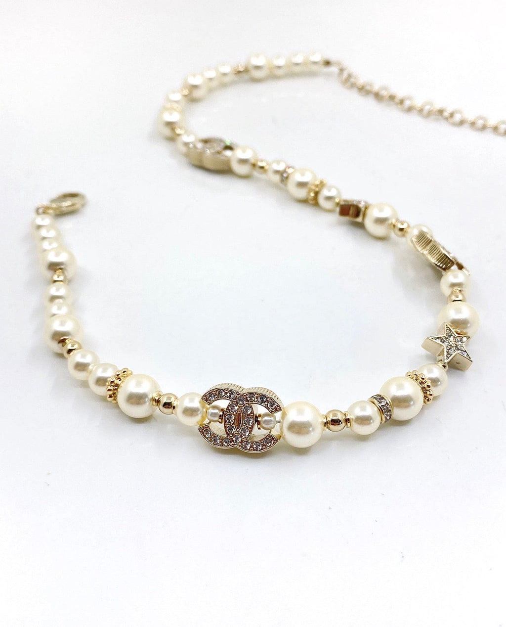 18K  Chanel Pearl Diamonds Necklace