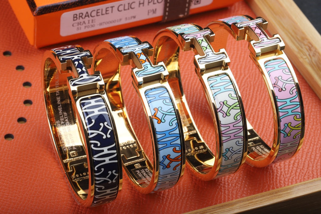 18K Clic Hermes H Lift Pink Bracelet
