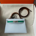 HERMES KELLY MINI 20 CLOUD BLUE EPSOM SILVER HARDWARE