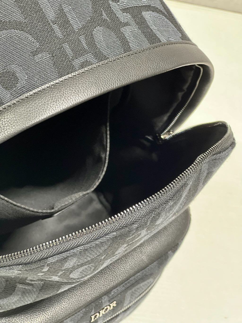 DIOR RIDER BACKPACK BLACK OBLIQUE JACQUARD