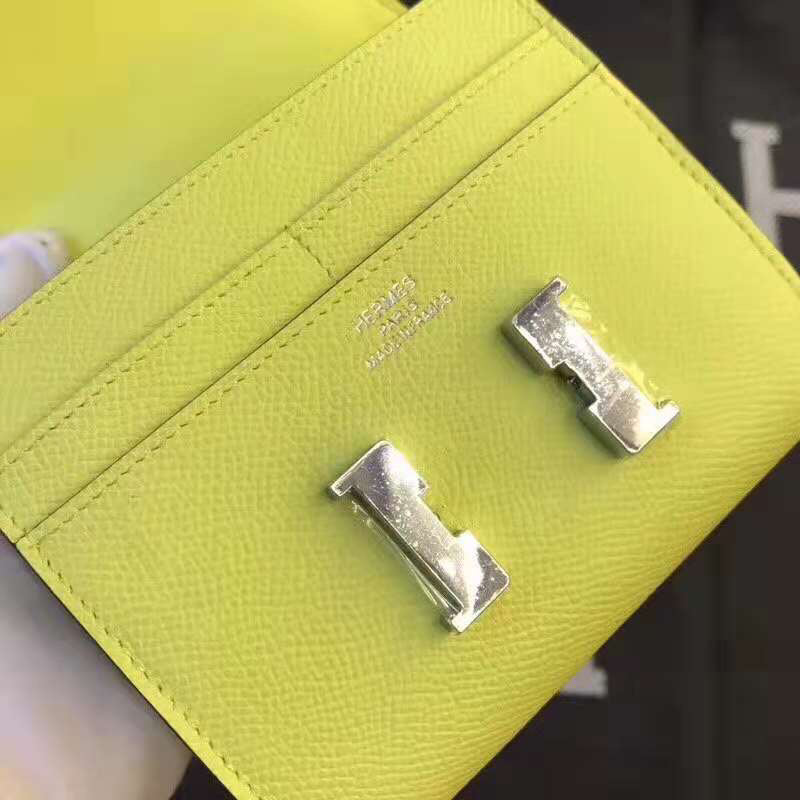 HERMES Constance 13 Lime Epsom Shw
