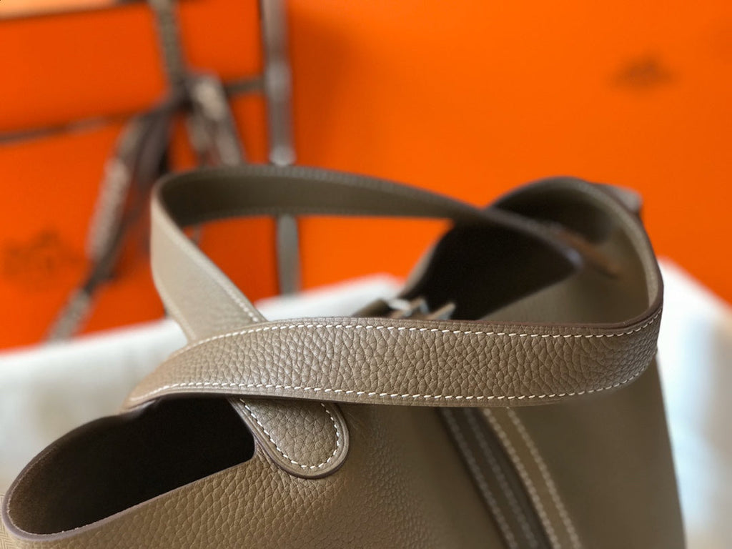 HERMES picotin lock 22 brown togo shw