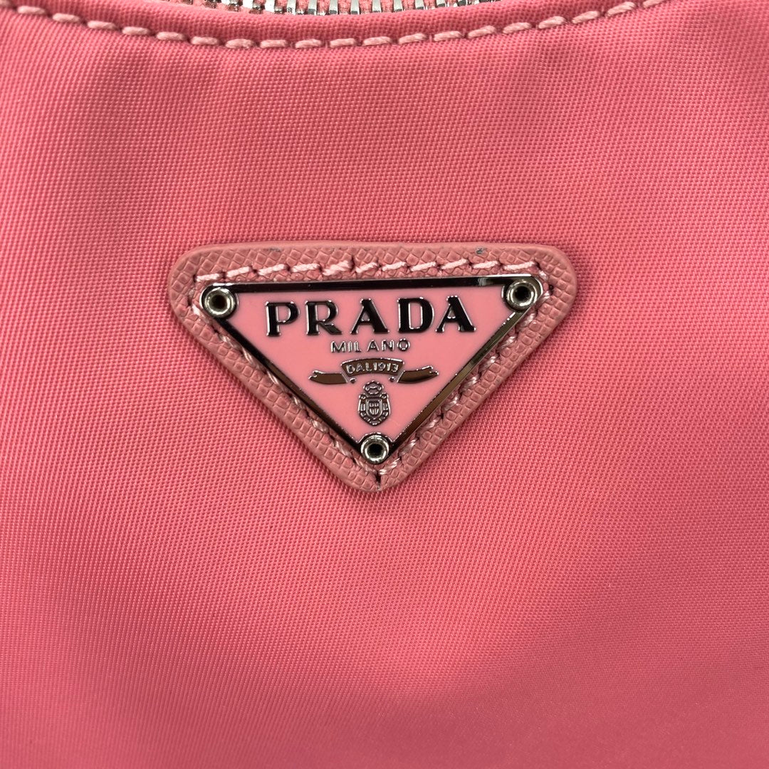 PRADA HOBO 22 BAG IN RK PINK RE-NYLON