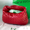 BOTTEGA VENETA MINI JODIE 27 IN RED LAMBSKIN
