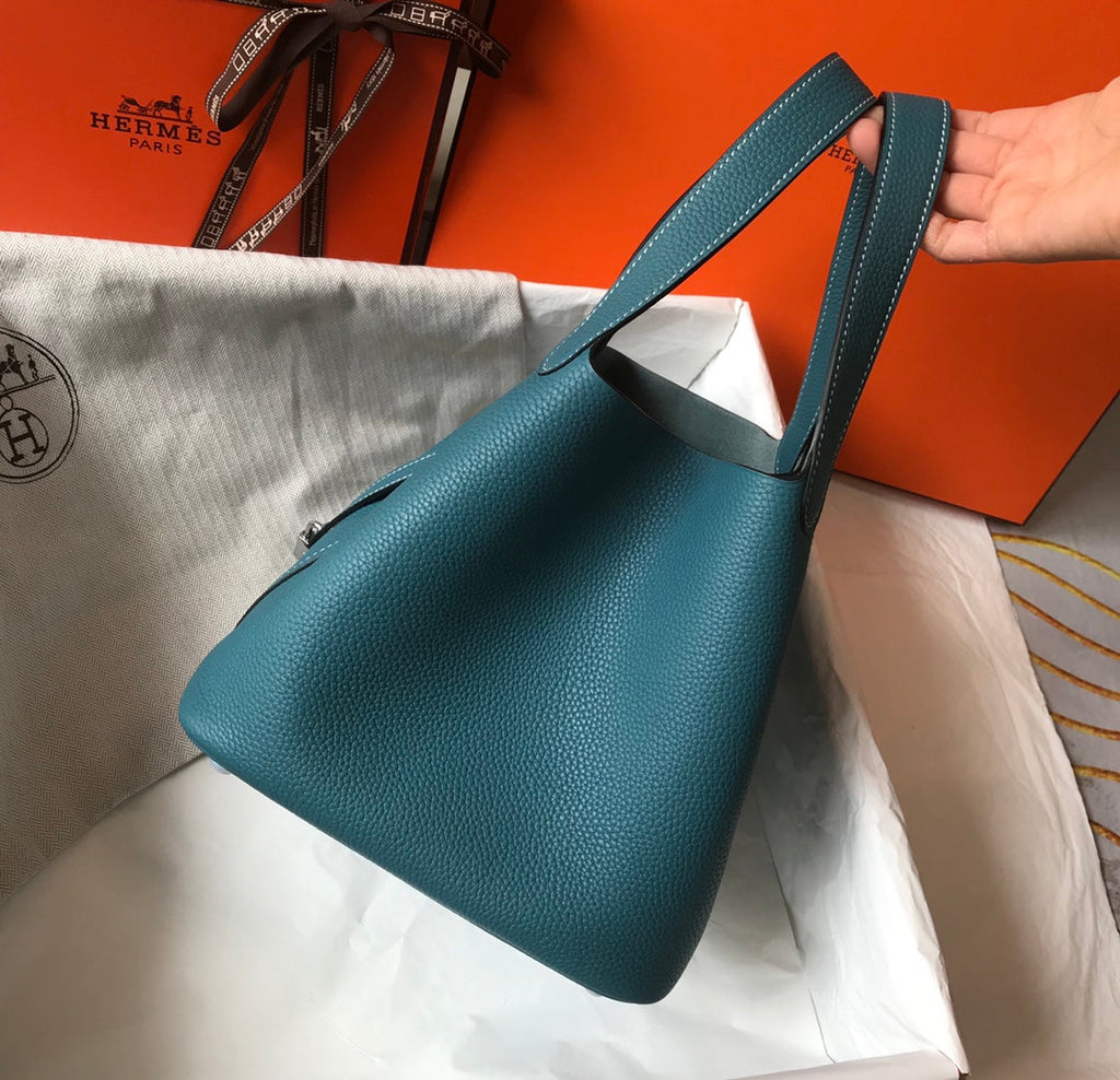 HERMES picotin lock teal togo ghw