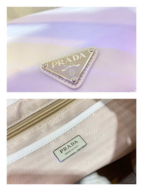 PRADA BACKPACK 32 IN WHITE PARACHUTE FABRIC