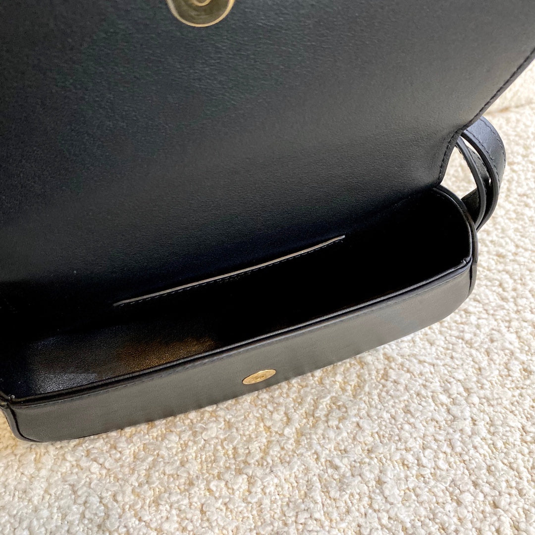 CELINE MINI 18 PADLOCK BLACK CALFSKIN BAG