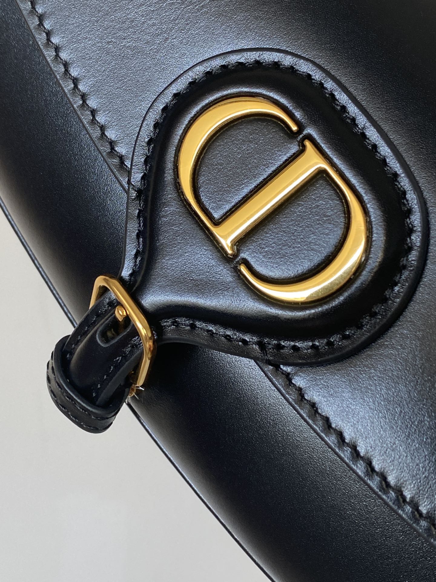 DIOR BOBBY EAST-WEST 22 BAG IN BLACK CALFSKIN