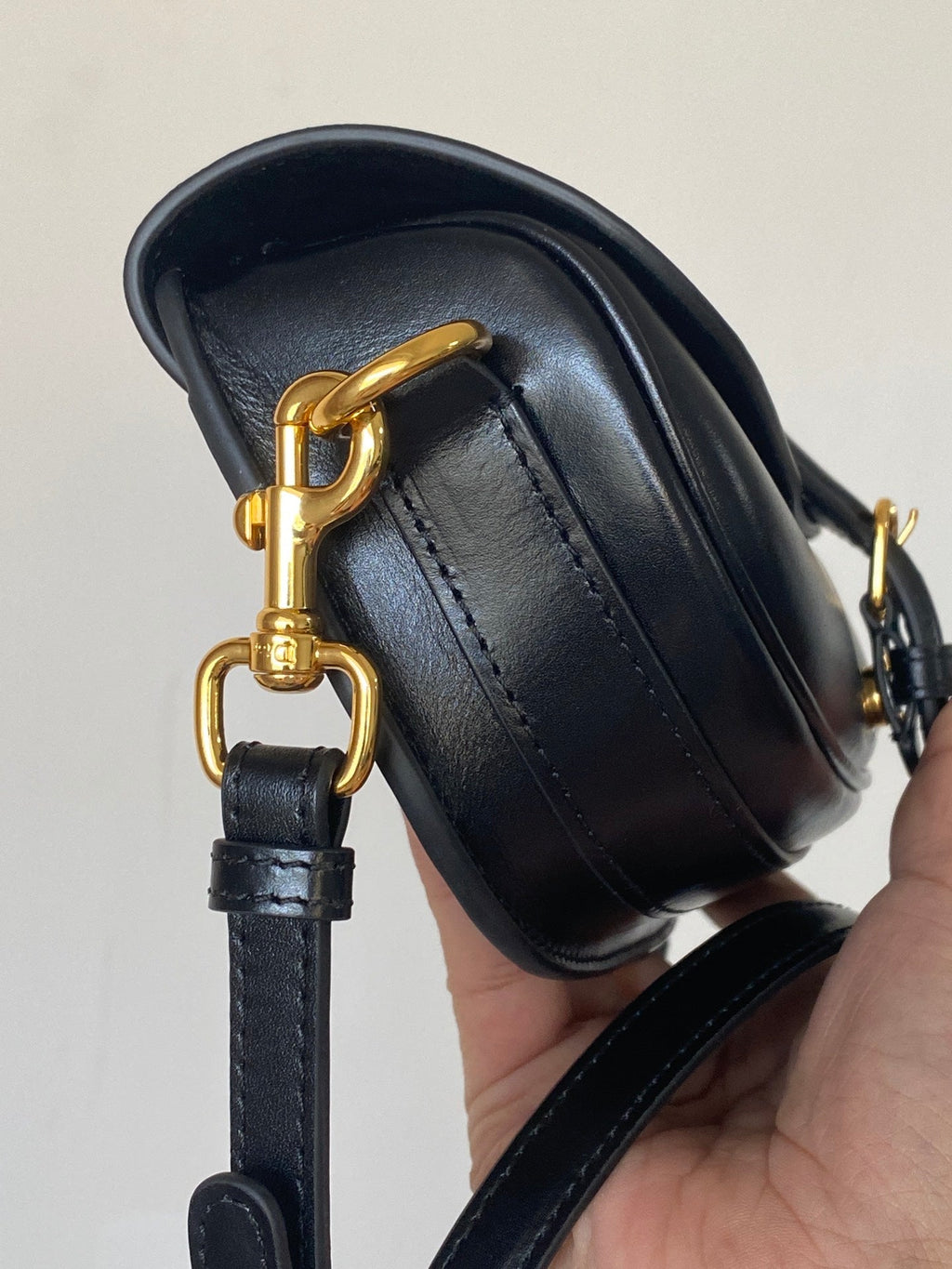 DIOR BOBBY EAST-WEST 22 BAG IN BLACK CALFSKIN