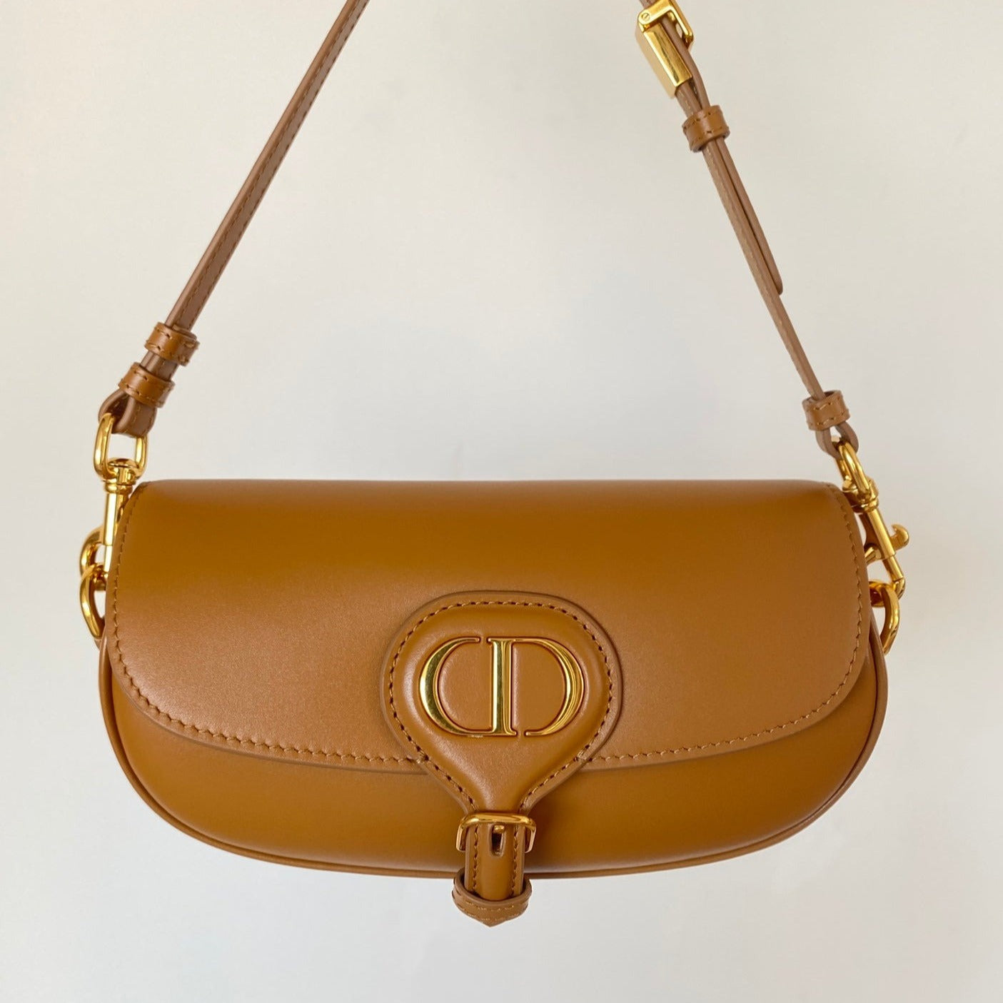 DIOR BOBBY EAST-WEST 22 BAG IN CHOCOLATE BROWN CALFSKIN