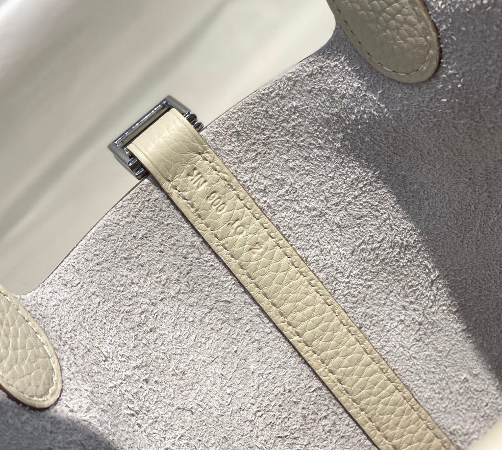 HERMES picotin lock 18 ivory togo shw