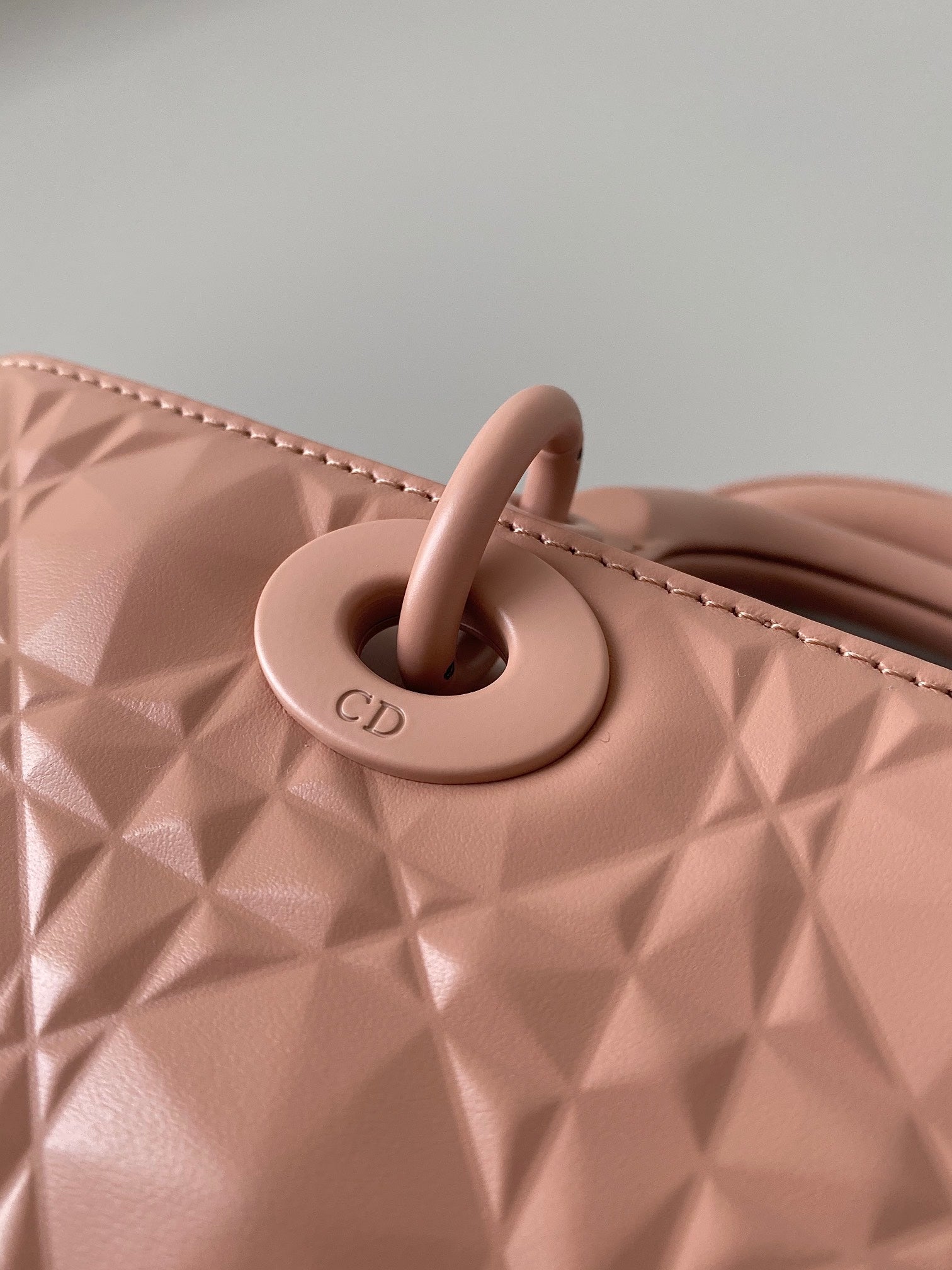 DIOR MEDIUM D-JOY BAG 26 IN DESSERT SAND CALFSKIN