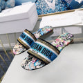 DIOR CD Mule Dway Slide 10mm Multi-motifs Style 25