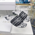 DIOR CD Mule Dway Slide 10mm Multi-motifs Style 17