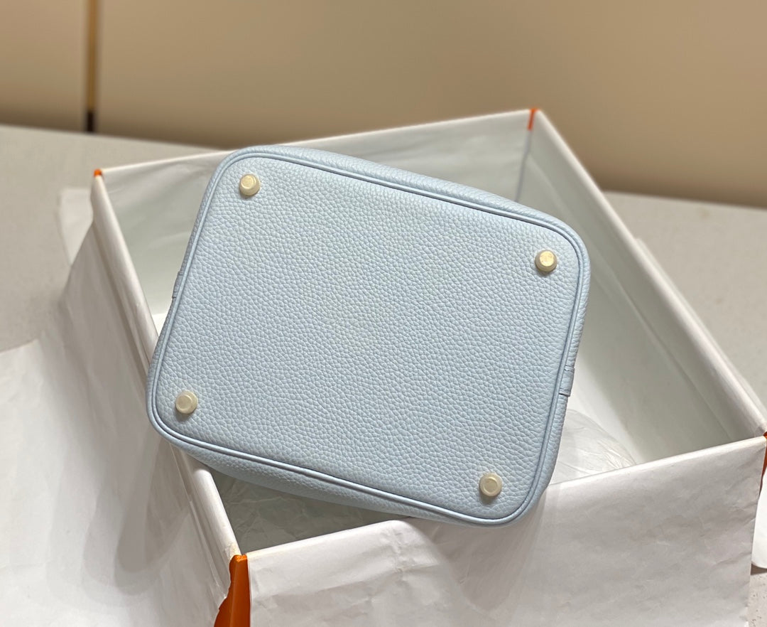 HERMES picotin lock 22 light blue togo ghw