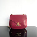 CELINE BESACE TRIPHOME 24 RUBY RED GLOSSY CALFSKIN