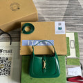 GUCCI JACKIE MINI 19 SHOULDER BAG IN GREEN FOREST CALFSKIN