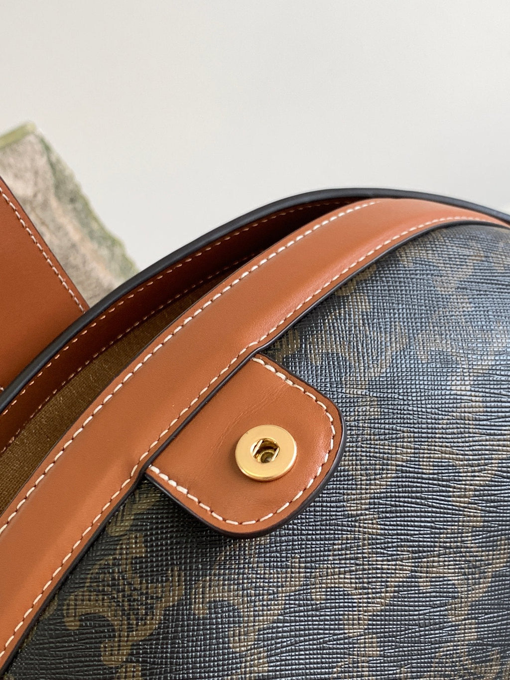 CELINE TRIOMPHE 24 BLACK PATTERN PRINTED CALFSKIN