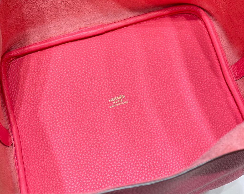 HERMES picotin lock 22 hot pink togo ghw