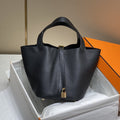 HERMES picotin lock 22 black togo ghw