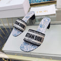 DIOR CD Mule Dway Heeled Slide 45mm Style 34