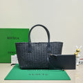 BOTTEGA VENETA Large Cabat 45cm Navy Blue Lambskin Ghw
