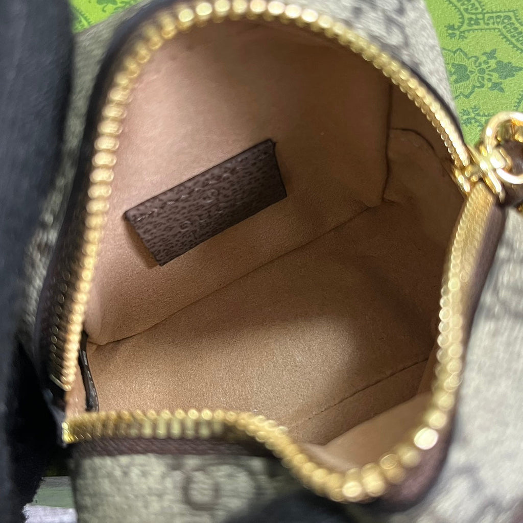 GUCCI SUPERMINI 3 BOX BAG IN BEIGE CANVAS