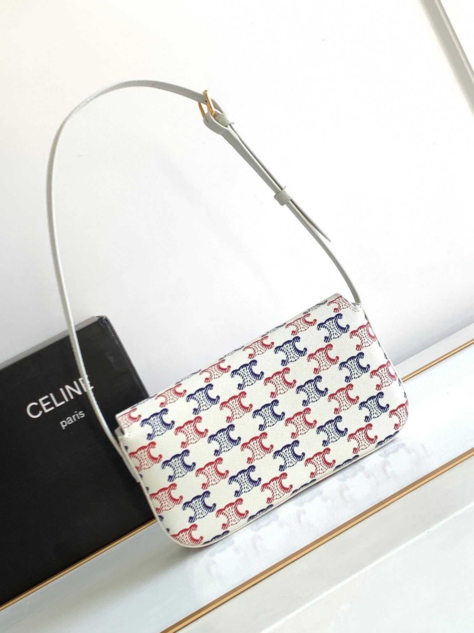 CELINE COLORFUL TRIPHOME 20 COWHIDE LEATHER