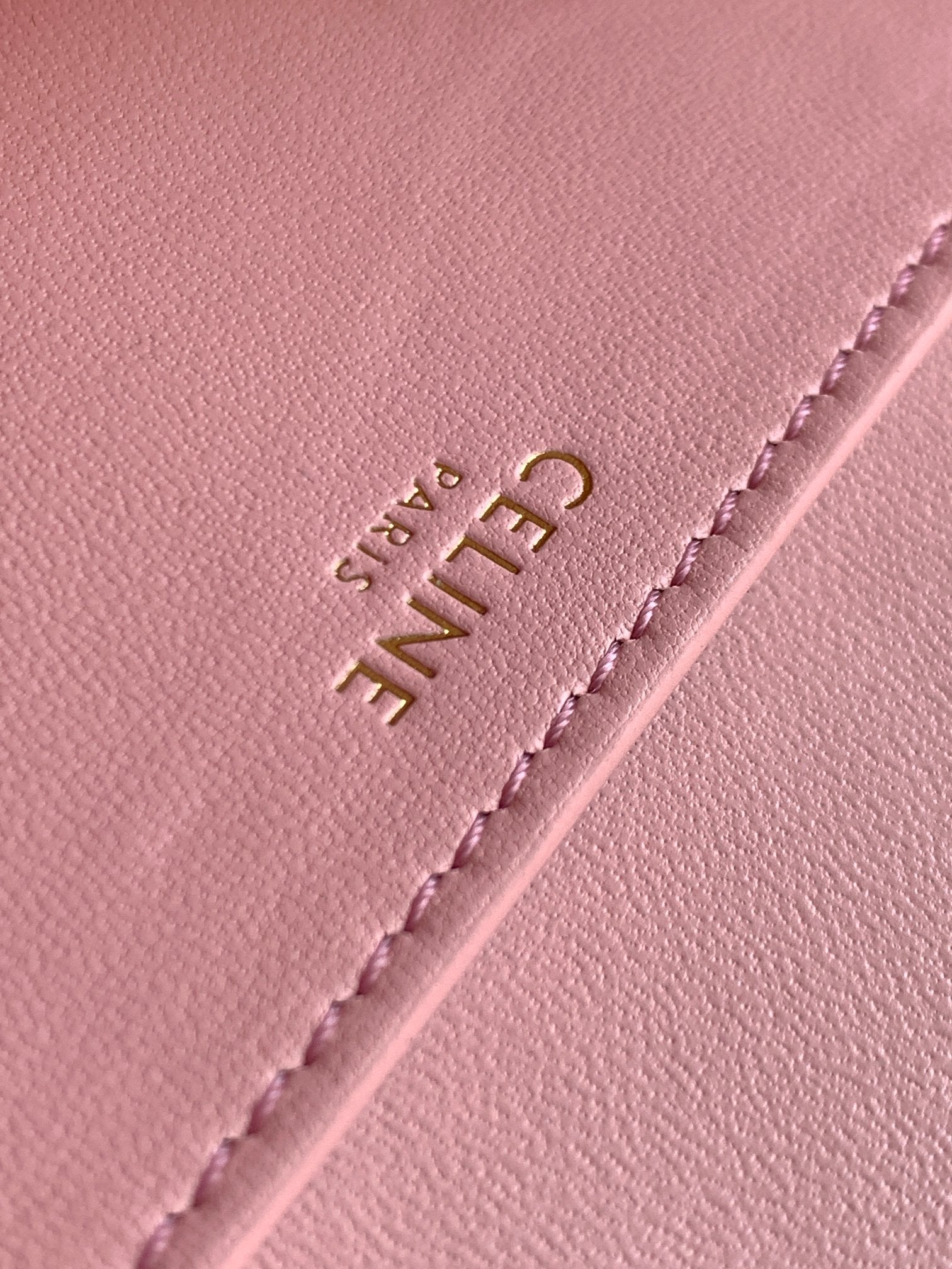 CELINE MINI TABOU CLUTCH 18 CALFSKIN SAKURA PINK