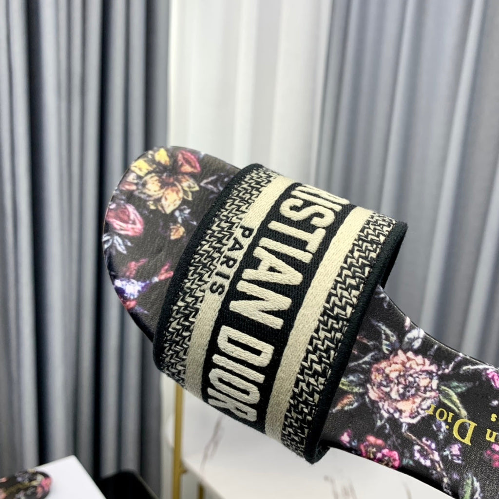 DIOR CD Mule Dway Slide 10mm Multi-motifs Style 69
