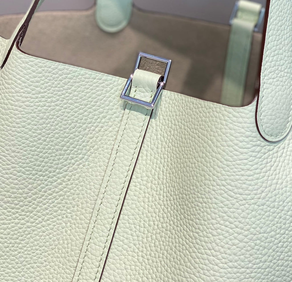 HERMES picotin lock 22 lime togo shw