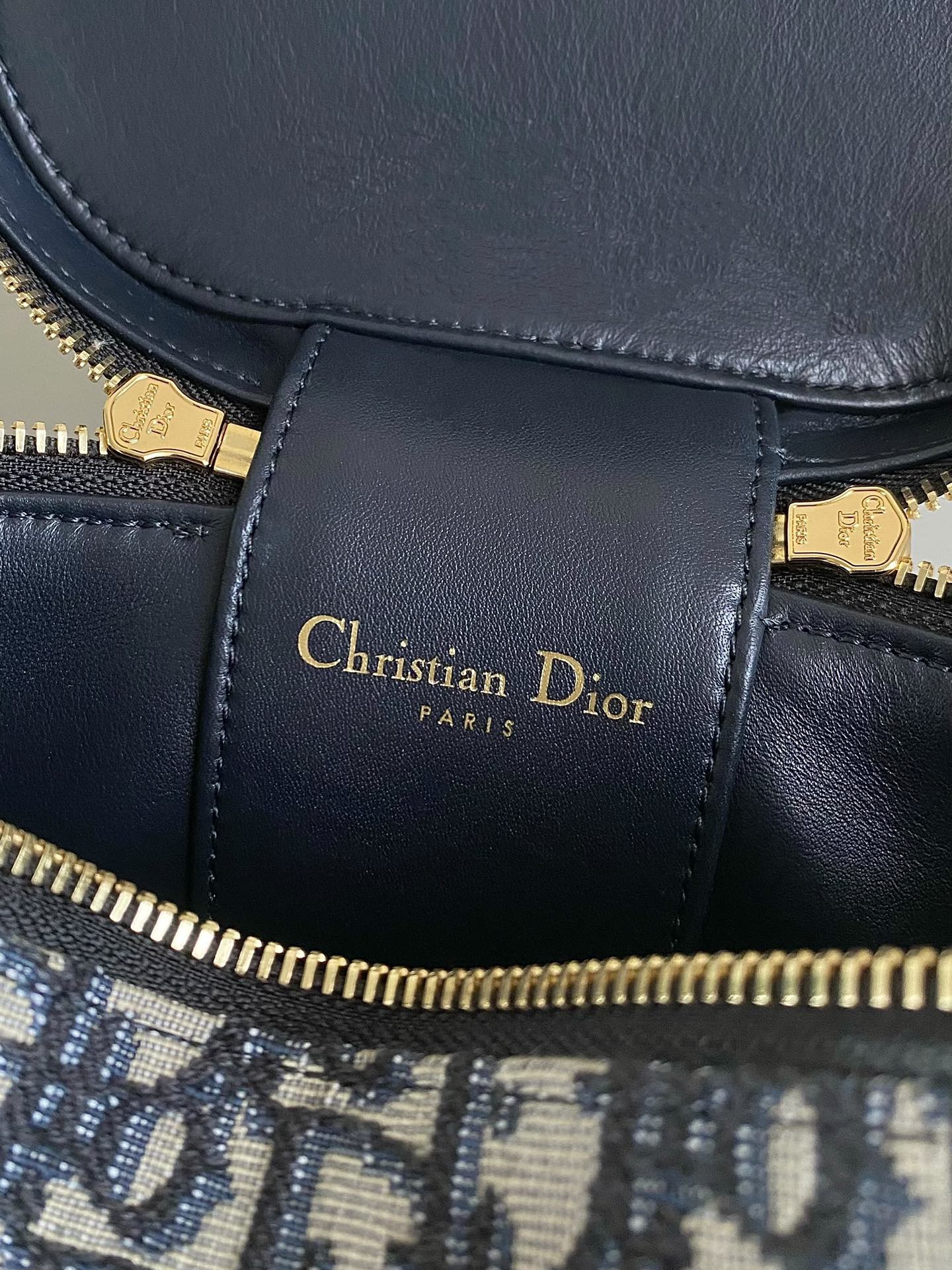 DIOR SIGNATURE VANITY 16 IN BLUE OBLIQUE JACQUARD