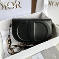 DIOR SIGNATURE HOBO 21 BAG IN BLACK CALFSKIN