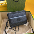 GUCCI SMALL 21 CROSSBODY BAG WITH TAG IN BLACK CANVAS