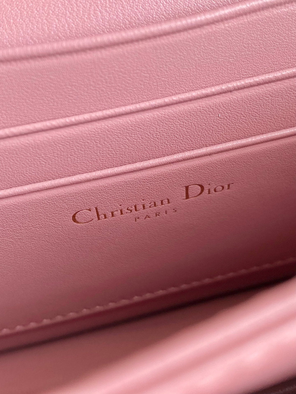 DIOR LADY 21 CHAIN BAG IN HOT PINK LAMBSKIN