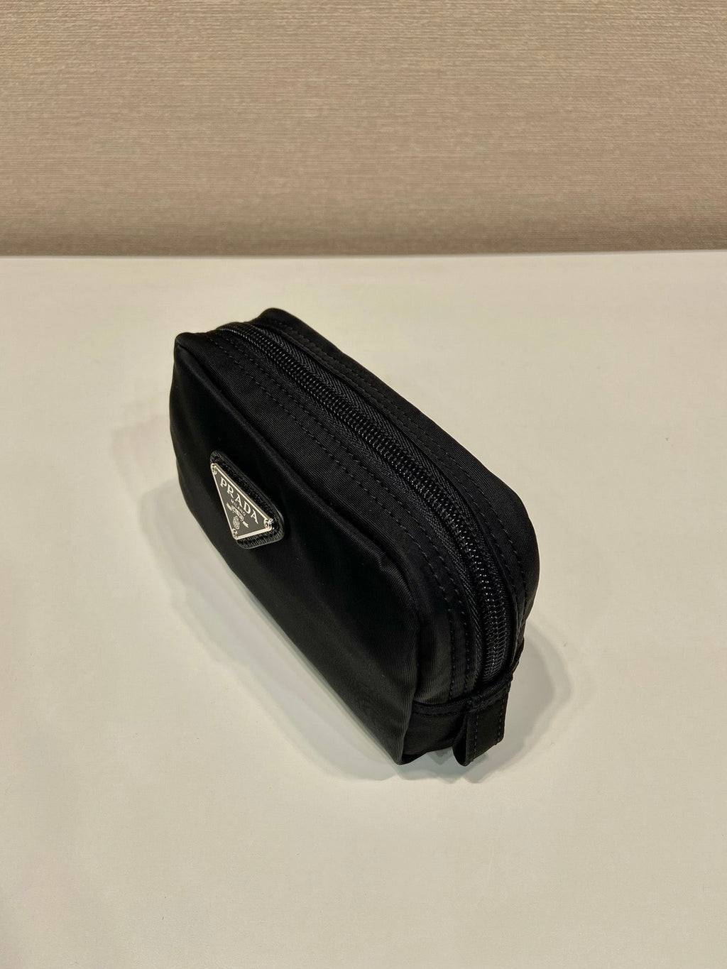 PRADA CLUTCH 12 IN BLACK RE-NYLON
