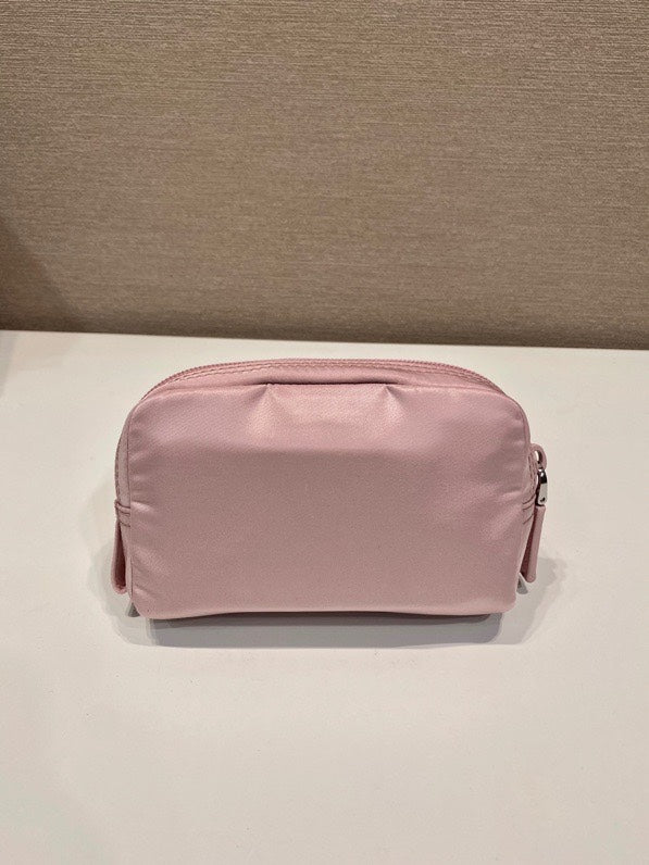 PRADA CLUTCH 12 IN LIGHT PINK RE-NYLON