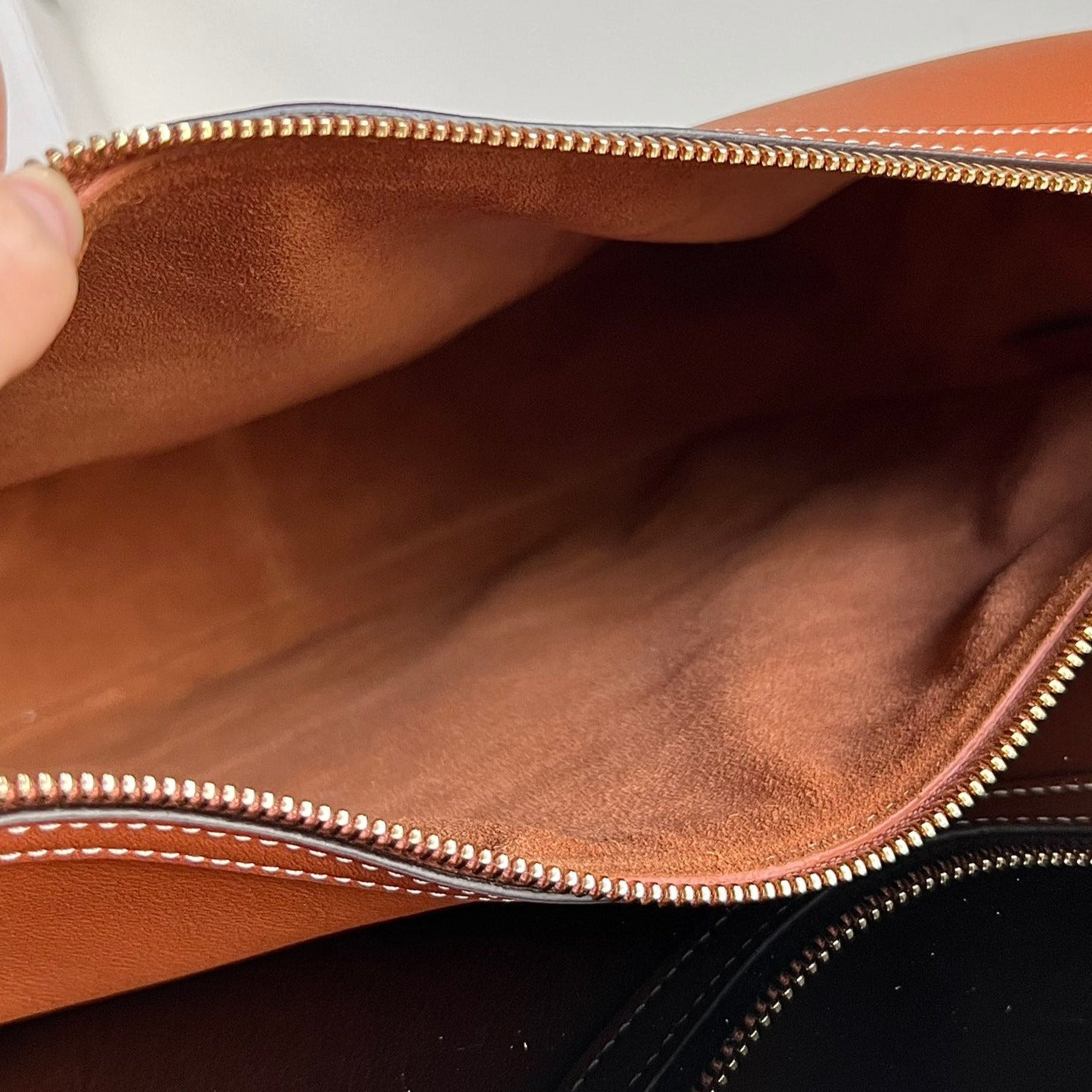 CELINE TRIOMPHE 31 TAN BROWN CALFSKIN